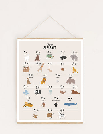 Poster Tierisches ABC