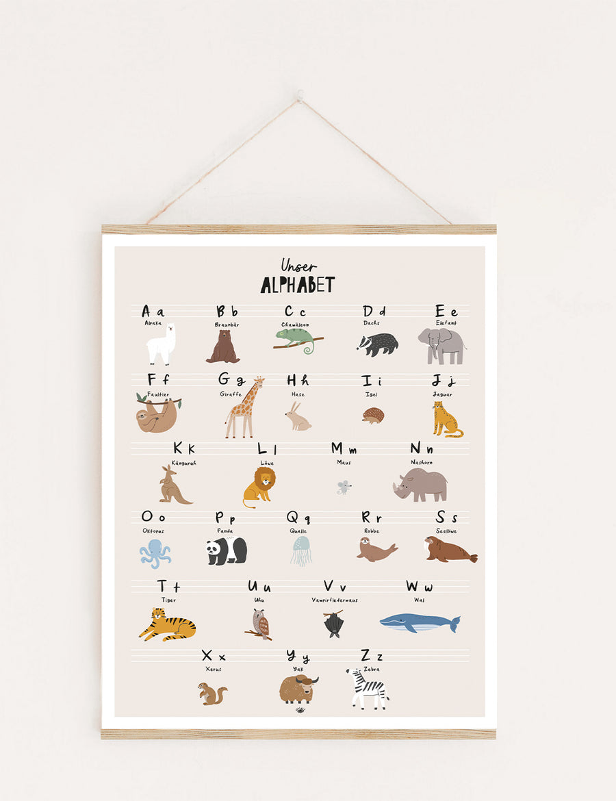 Poster Tierisches ABC