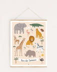 Lernposter Tiere der Savanne