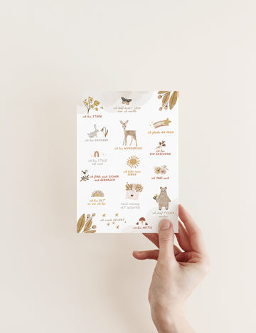 Affirmationskarte - Oh Deer
